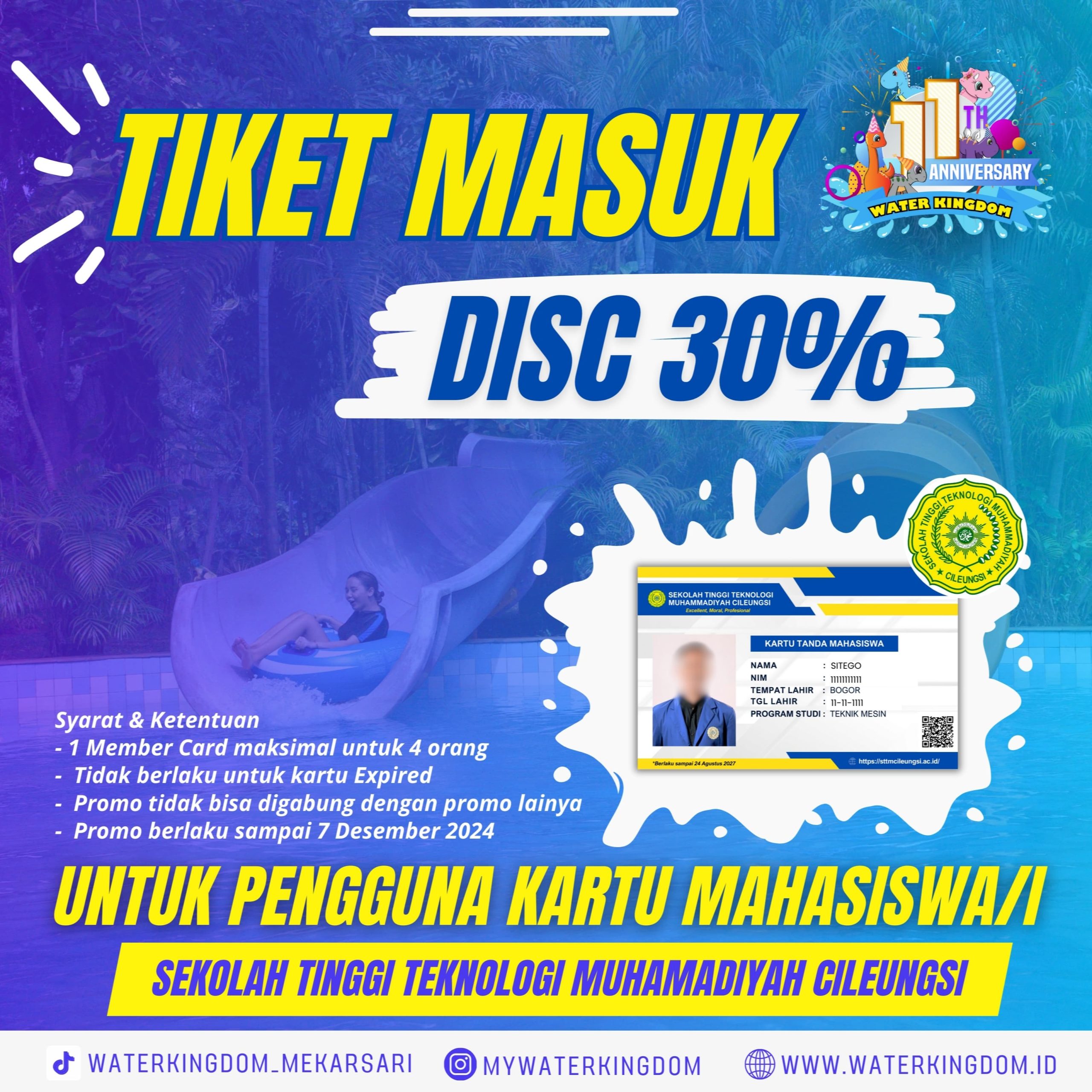 Promo Water Kingdom Mekarsari